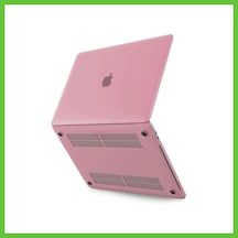 Bezos Apple Macbook Uyumlu Pro 13 2021 Apple Macbook Uyumlu Buzlu Kapak - Pembe Dmc
