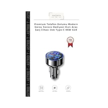 Premium Telefon Dolumu Modern Gereç Sürücü Hediyesi Hızlı Araç Şarj Cihazı Usb Type-c 66w G19