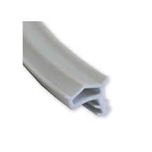 Yumuşak Pvc Kasa Fitili Piramit Yan Tırnaklı Çift Kulaklı Gri 100