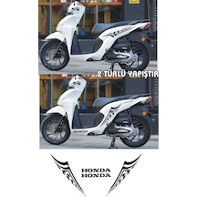 Honda Dio Sticker,tribal Sticker,siyah Renk,dio Aksesuar