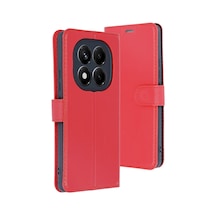 Redmi Note 14 Pro 5g Kılıf Trend S Plus Kapaklı Kılıf - Kırmızı İtdark42299