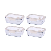 Neoflam Fika Glace Bej Vakumlu 4 Parça Saklama Kabı 800 Ml