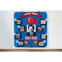 Zakp11 Atatürk Köşesi Panosu Zeminli Keçeden Eğitim Materyali
