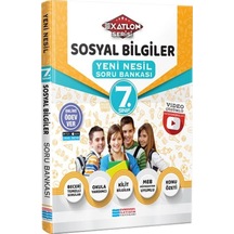 7.Sınıf Sosyal Bilgiler Video Çözümlü Soru Bankası  -  Exatlon Serisi -  Evrensel İletişim Yayınları