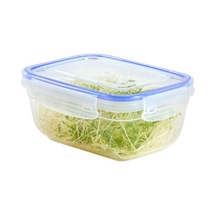 Dünya Dp-30112-102 Dikdörtgen Saklama Kabı 800 Ml - Contalı Sızdırmaz Şeffaf Beyaz- 12'li Paket