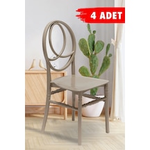 4 Adet Phoenix Cappucino Sandalye / Balkon-bahçe-mutfak