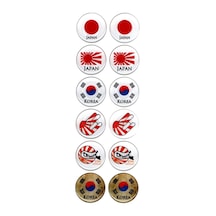 Japonya Sevenler Damla Sticker 12'li Set Japan - Korea Tasarım Sticker Damla -