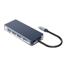 Orico WB-7P 7 Portlu USB 3.0 100 W HDMI TF/SD Kart Okuyucu Çoklayıcı HUB Gri