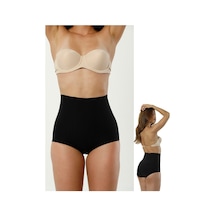 Bonbonetti Chocolate Baby & Kids Secret Moda Lazer Kesim 2 Beden Incelten Kadın Hayalet Slip Dikişsiz Korse Siyah