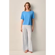 Suwen Lady Pijama Takımı Sh26611660348 Mavi