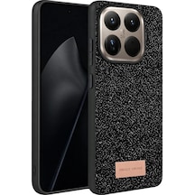 Onegif - 211 - Xiaomi Mi 15t Pro Bright Simli Kapak - Csmo-tex - - Siyah Sıyah