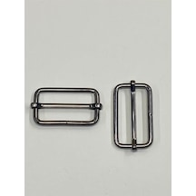 Karantuhafiye Çanta Sürgüsü / Ayar Tokası / 2 Li Set / 3 Cm Antrasit 4 Cm Antrasit 4 Cm Antrasit Çok Renkli