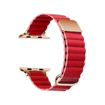 Watch 38mm Uyumlu Krd-78 Pu Deri Kordon Strap Kayış Clo- Krem