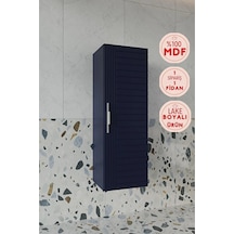Erguvan Lacivert 120 Cm %100 Mdf Banyo Boy Dolabı Lacivert