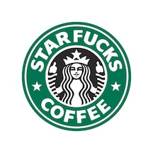 8x8 Cm Starfucks Coffee Sticker Araba Laptop Oto Motor Sticker