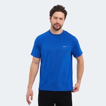 Slazenger OSWIN IN Erkek  Saks Mavi Tişört