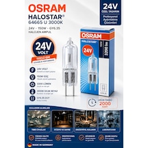 Osram Halostar 64665 U 24v 150w Gy6.35 3000k Halojen Ampul
