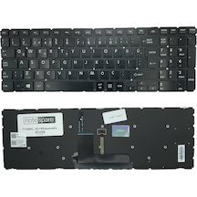 Toshiba Uyumlu Satellite L50-b-1ck, L50-b-1dc, L50-b-1dg, L50-b-1dj Klavye Tr Işıklı Siyah