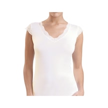 Blackspade Kadın T-Shirt 1348 - Krem