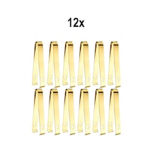 12 Adet Çelik 16,2 Cm Gold Buz Ve Şeker Maşası Mt128sr-12
