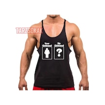 Tarzsokak Gym Tank Top Fitness Sporcu Atleti Gym121 Siyah