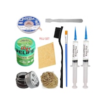 Relıfe Rl-402 Krem Lehim 183 C 40gr Havya Uç Temizleyici Seti Flux Lehim Toplama Cp-3015 Emme Teli Fırça Vs Set01