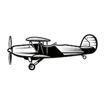 Pervaneli Uçaklar Oto Motor Laptop Duvar Folyo Sticker Tip 2 25x10 Cm
