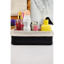 Digithome Bambu Çok Amaçlı Saklama Kutusu Düzenleyici Küçük Boy Organizer Siyah 25x15x8 Cm - Cl-6007-5