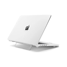 Apple Uyumlu MacBook Pro 13 M1-m2 Çip A2251-a2289-a2338-a2159 Standlı Şeffaf İz Bırakmayan Koruyucu Kapak Şeffaf