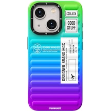 İphone 15 Uyumlu Kılıf Youngkit The Secret Color Serisi Kapak Yeşil