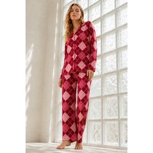 Norcia Sports Kadın Regular Bürümcük Kırmızı Pijama Takımı Çok Renkli - 929323198 Çok Renkli - 929323198 Çok Renkli