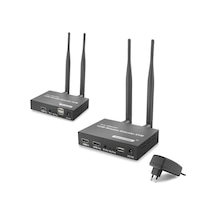 Hdmi Kvm Kablosuz Extender Loop-out 1080p 200 M Siyah Hdx1383
