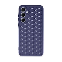 Newface Samsung Galaxy A55 5g Kılıf Petek Silikon Kapak - Lacivert