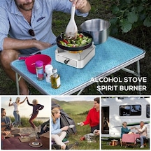 Ebitda Alüminyum Alaşım Paslanmaz Çelik Portatif Alkollü Ocak - 3 Renk Seçeneği Altın Altın