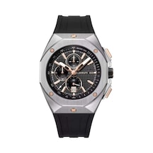 Cerruti 1881 Cıwgo0073201 Quartz Silikon Siyah 43x48 Mm Erkek Kol Saati Gri