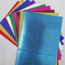 Kskin Color 25x35 Metalik Oluklu Mukavva 8 Renk