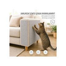 Gri Keçe Kedi Koltuk Koruyucu, 50x40 Cm, Beşli Paket