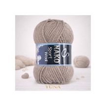 Sport Wool Kalın Örgü İpi %25 Yün 23294 Bej Melanj