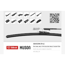 Silecek - 793 - Süpürgesi Muz Tipi 450mm A, B, C, D Ve U Tip Kollara Uygun - Kmrsfres - Silecek Süpürgesi