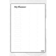 Zamansız Çok Amaçlı Günlük Haftalık Aylık Planlayıcı - A5 Ebat Yapılacaklar - 50 Yaprak - Planner - 1406 Çok Renkli