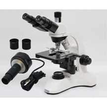 Ece Opto-edu Dijital Mikroskop Trinoküler 2000x Büyütmeli Biyoloji Mikroskobu Ve 5.0mp Mikroskop Kamerası Usb Bağlantılı Alüminyum Bavulda