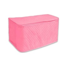 Çeyizlik Büyük Boy Yorgan Döşek Yastık Hurcu 100 X 50 X 50 Cm Fermuarli Tela Kumaş Hurç Pembe Renk H Diğer