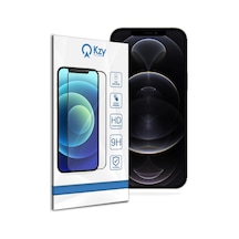 Apple Uyumlu iPhone 12 Pro Max Tam Kaplayan Temperli Ekran Koruyucu Cam (484049580) 10 Tl Fark Ile Şeffaf Kılıf