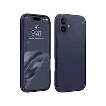 Apple İphone 16 Uyumlu Kılıf First Silikon - Lacivert