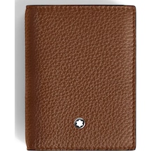 Mont Blanc Montblanc Grain Deri 4 Bölmeli Kartlık 221382 Kahverengi