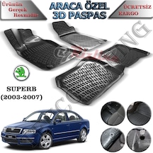 Rizline Skoda Superb 2001-2008 3D Havuzlu  Paspas