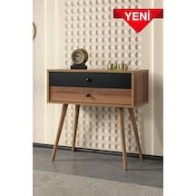Vita 5206 Ahşap Ayaklı Dresuar , 2 Çekmeceli , Şifonyer , Antre , Salon , Söğüt - Siyah Kahverengi Vita 5206 Ahşap Ayaklı Dresuar , 2 Çekmeceli , Şifonyer , Antre , Salon , Söğüt - Siyah Kahverengi
