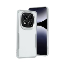 Newface Xiaomi Redmi Note 14 Pro 5g Kılıf Boyi Silikon Kapak - Gümüş