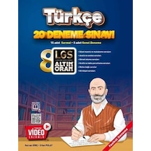Altın Oran 8.sınıf Türkçe 20 Deneme Sınavı