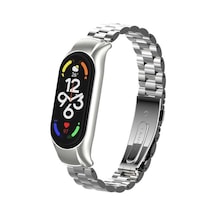 Kilifone - Xiaomi Uyumlu Mi Band 7 - Kordon Metal Kordon Krd-04